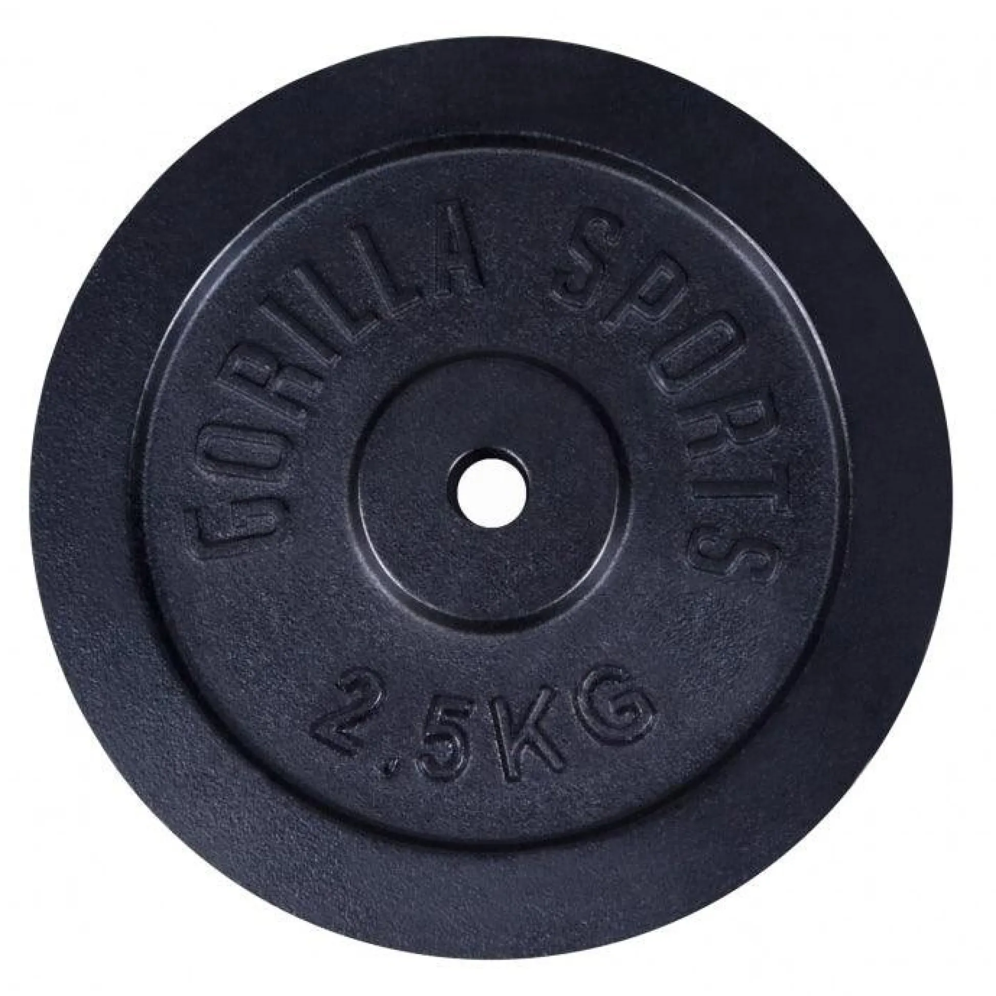 Gorilla Sports Hantelscheibe Gusseisen 0,5 - 30 kg Schwarz Hot