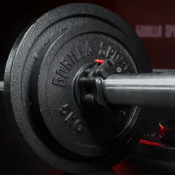 Gorilla Sports Hantelscheibe Gusseisen 0,5 - 30 kg Schwarz