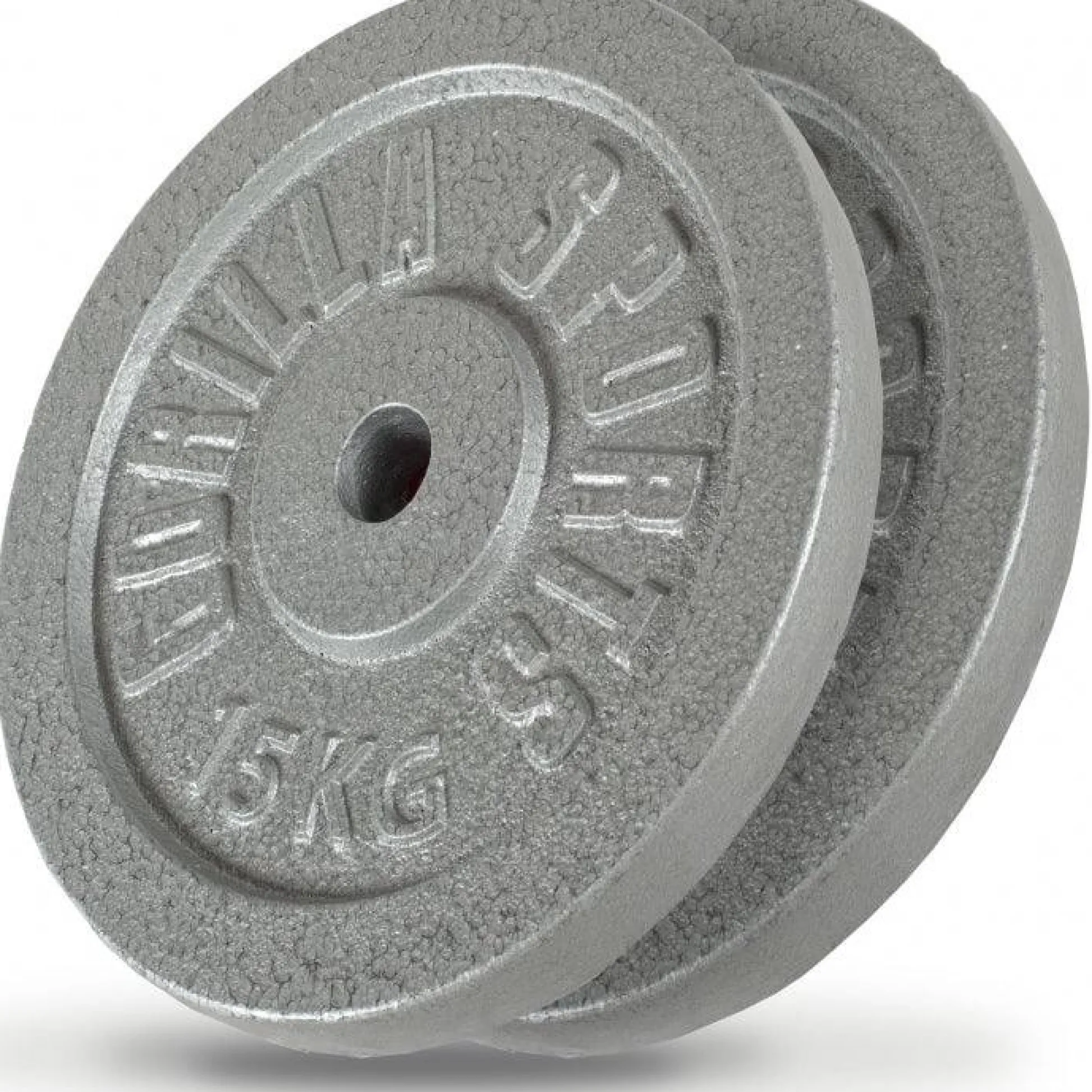 Gorilla Sports Hantelscheibe Gusseisen 0,5 - 30 kg Silber Best