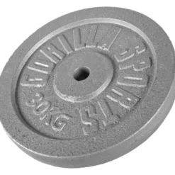 Gorilla Sports Hantelscheibe Gusseisen 0,5 - 30 kg Silber Sale