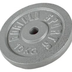Gorilla Sports Hantelscheibe Gusseisen 0,5 - 30 kg Silber Sale