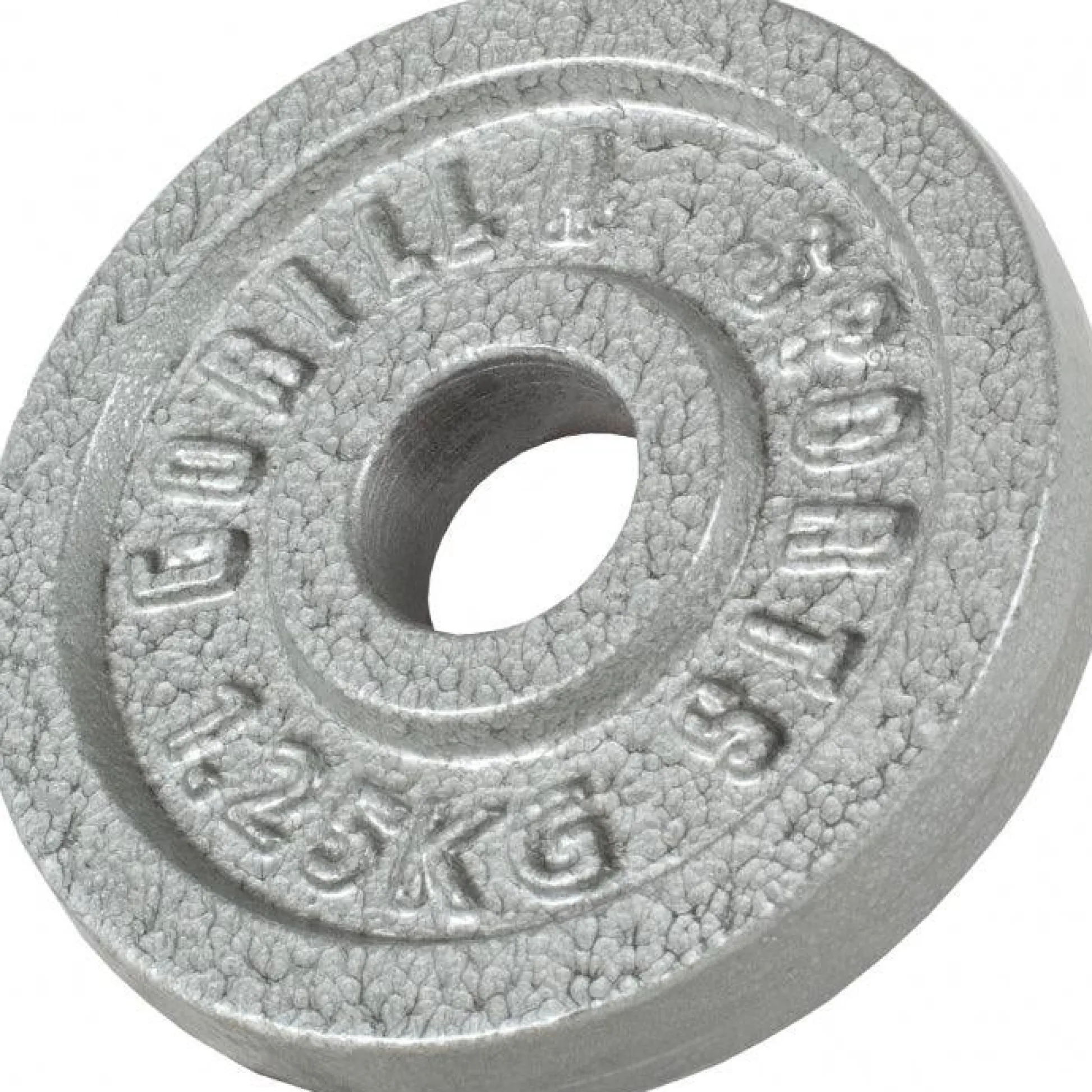Gorilla Sports Hantelscheibe Gusseisen 0,5 - 30 kg Silber Hot