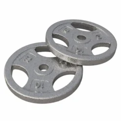 Gorilla Sports Hantelscheibe Guss Gripper - 2,5-45 lb (1,1-20,4 kg), 1