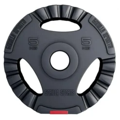 Gorilla Sports Hantelscheibe Kunststoff Gripper Olympia 1,25 - 15 kg Schwarz / Rot Sale