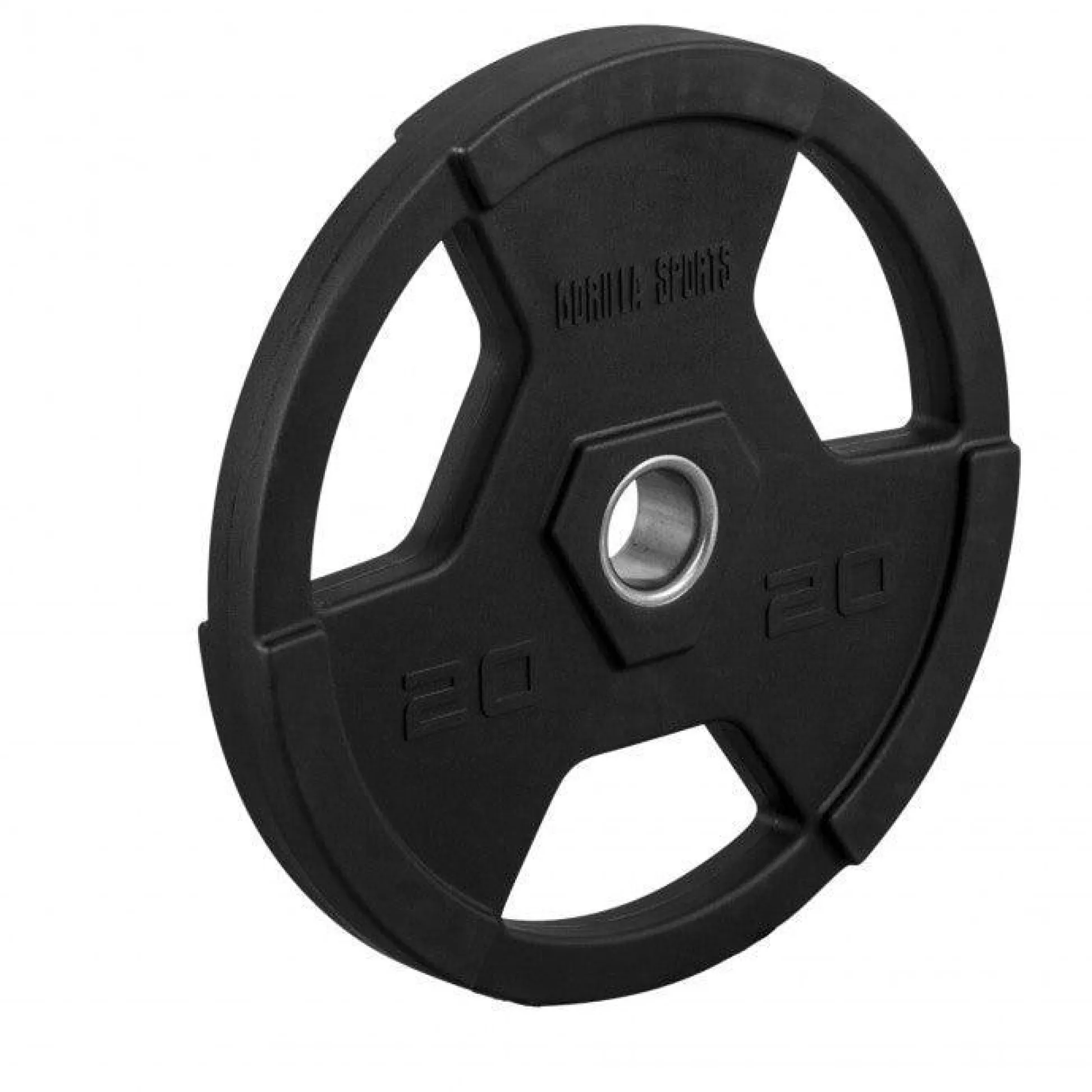 Gorilla Sports Hantelscheibe Kunststoff Gripper Olympia PRO 1,25 - 25 kg Schwarz Clearance