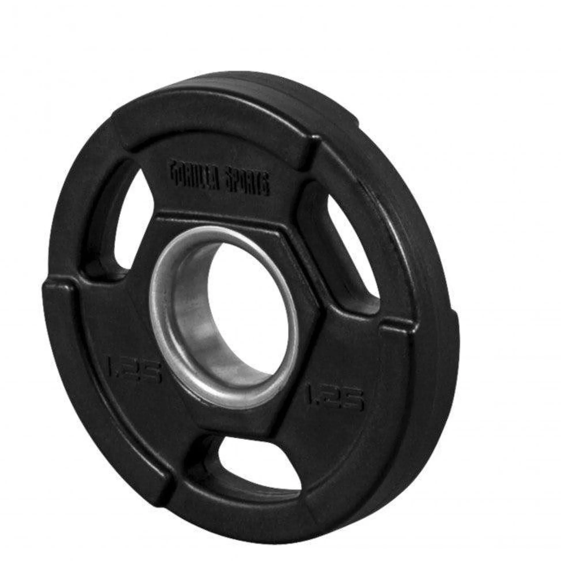 Gorilla Sports Hantelscheibe Kunststoff Gripper Olympia PRO 1,25 - 25 kg Schwarz Clearance