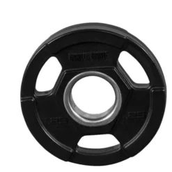 Gorilla Sports Hantelscheibe Kunststoff Gripper Olympia PRO 1,25 - 25 kg Schwarz New