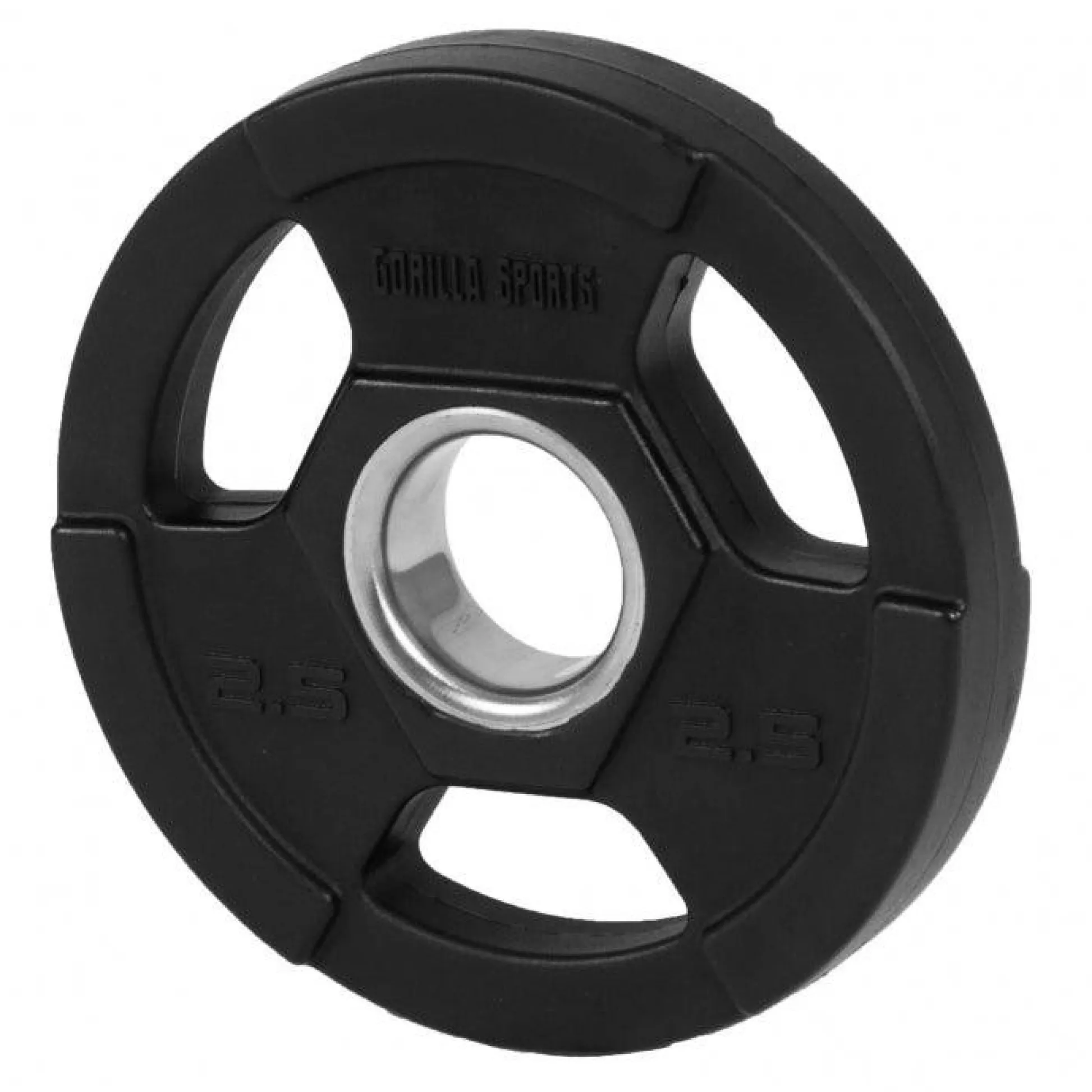 Gorilla Sports Hantelscheibe Kunststoff Gripper Olympia PRO 1,25 - 25 kg Schwarz Sale