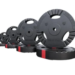 Gorilla Sports Hantelscheibe Kunststoff Gripper 1,25 - 15 kg Schwarz Clearance