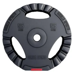 Gorilla Sports Hantelscheibe Kunststoff Gripper 1,25 - 15 kg Schwarz Best