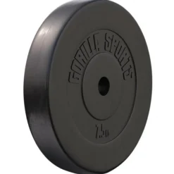 Gorilla Sports Hantelscheibe Kunststoff 1,25 - 15 kg Schwarz Sale