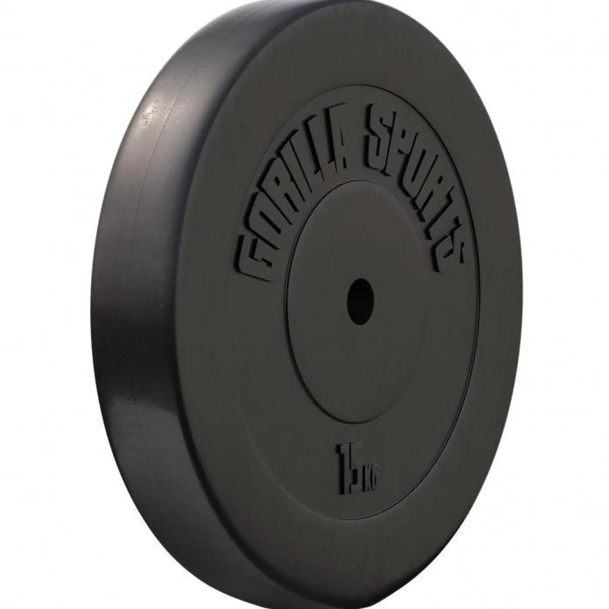 Gorilla Sports Hantelscheibe Kunststoff 1,25 - 15 kg Schwarz Hot