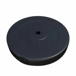 Gorilla Sports Hantelscheibe Kunststoff - 2,5-35 lb (1,1-15,9 kg) Ø 1'' (2,5 cm), Zement, Schwarz New