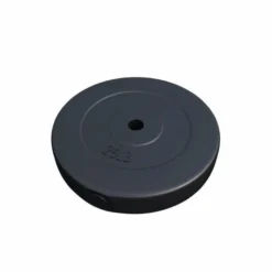 Gorilla Sports Hantelscheibe Kunststoff - 2,5-35 lb (1,1-15,9 kg) Ø 1'' (2,5 cm), Zement, Schwarz New