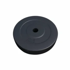 Gorilla Sports Hantelscheibe Kunststoff - 2,5-35 lb (1,1-15,9 kg) Ø 1'' (2,5 cm), Zement, Schwarz Best