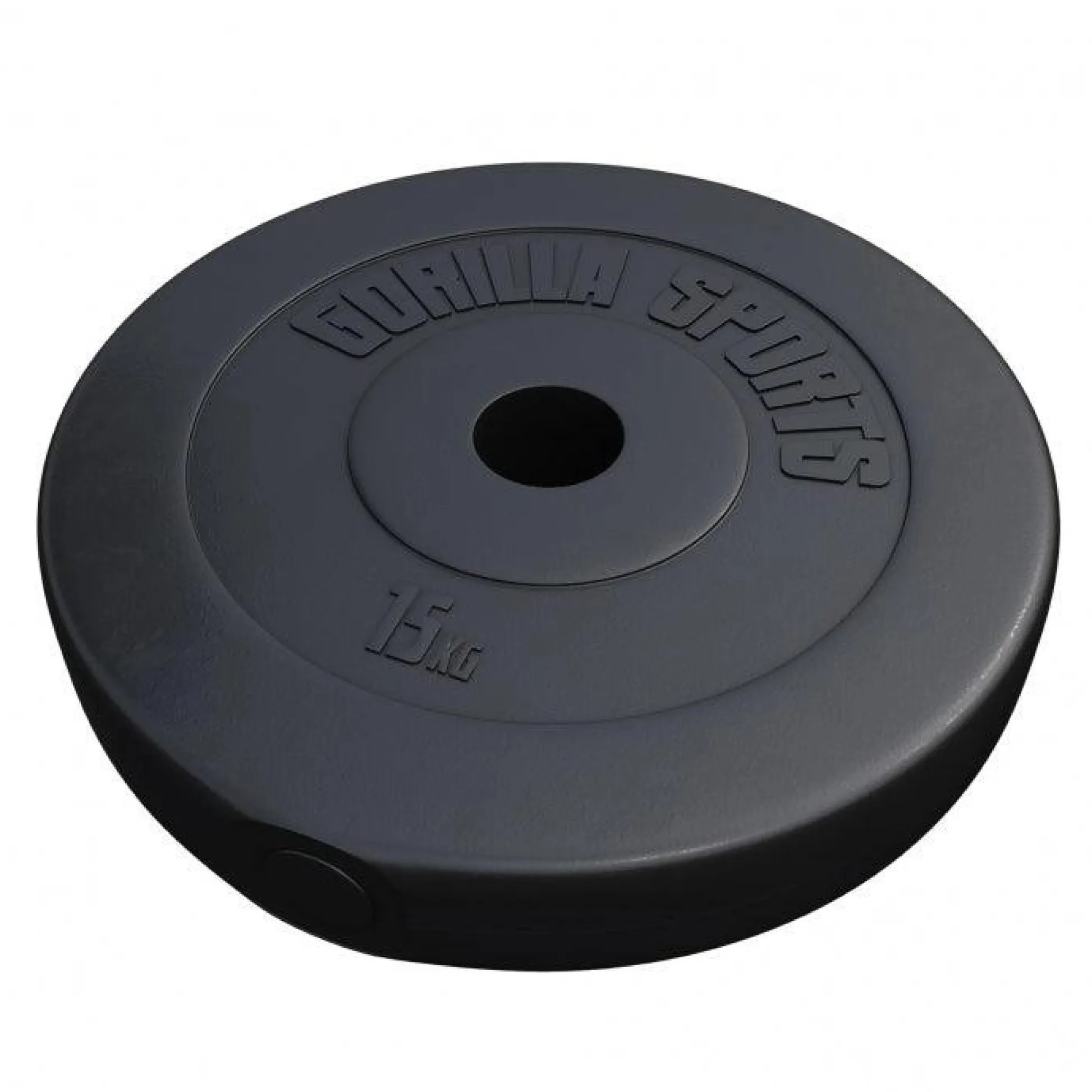 Gorilla Sports Hantelscheibe Kunststoff Olympia 1,25 - 15 kg Schwarz Sale