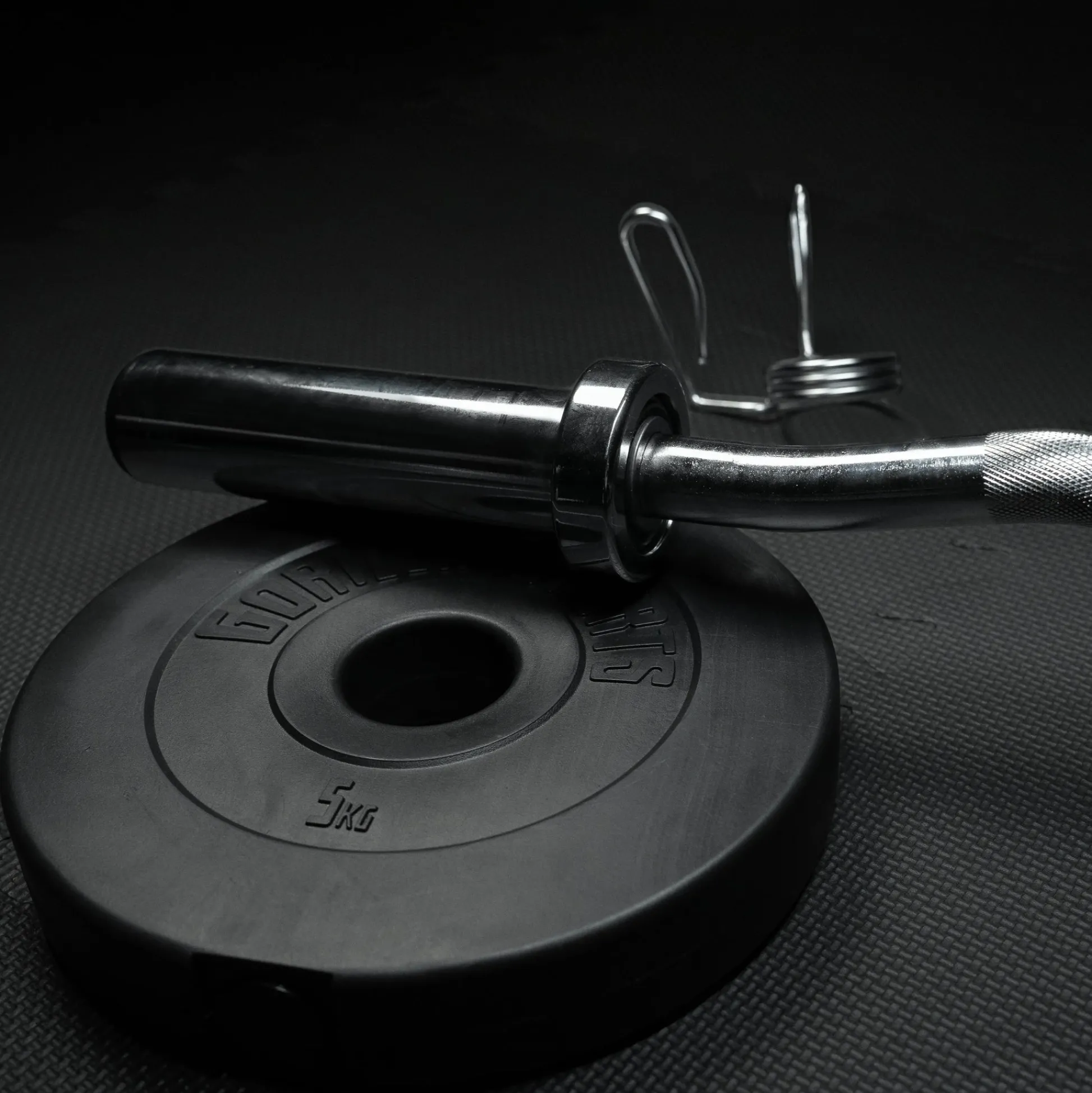 Gorilla Sports Hantelscheibe Kunststoff Olympia 1,25 - 15 kg Schwarz