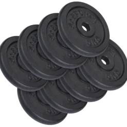 ScSports Hantelscheiben Set Gusseisen 10 - 40 kg Schwarz Online