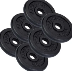 ScSports Hantelscheiben Set Gusseisen 2 - 20 kg Schwarz Sale