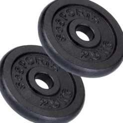 ScSports Hantelscheiben Set Gusseisen 2 - 20 kg Schwarz Sale