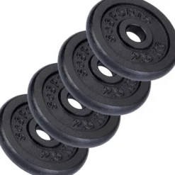 ScSports Hantelscheiben Set Gusseisen 2 - 20 kg Schwarz Discount