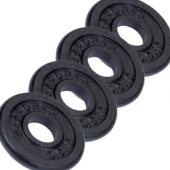 ScSports Hantelscheiben Set Gusseisen 2 - 20 kg Schwarz Hot