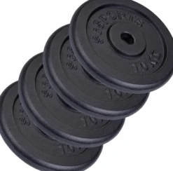 ScSports Hantelscheiben Set Gusseisen 15 - 60 kg Schwarz Online