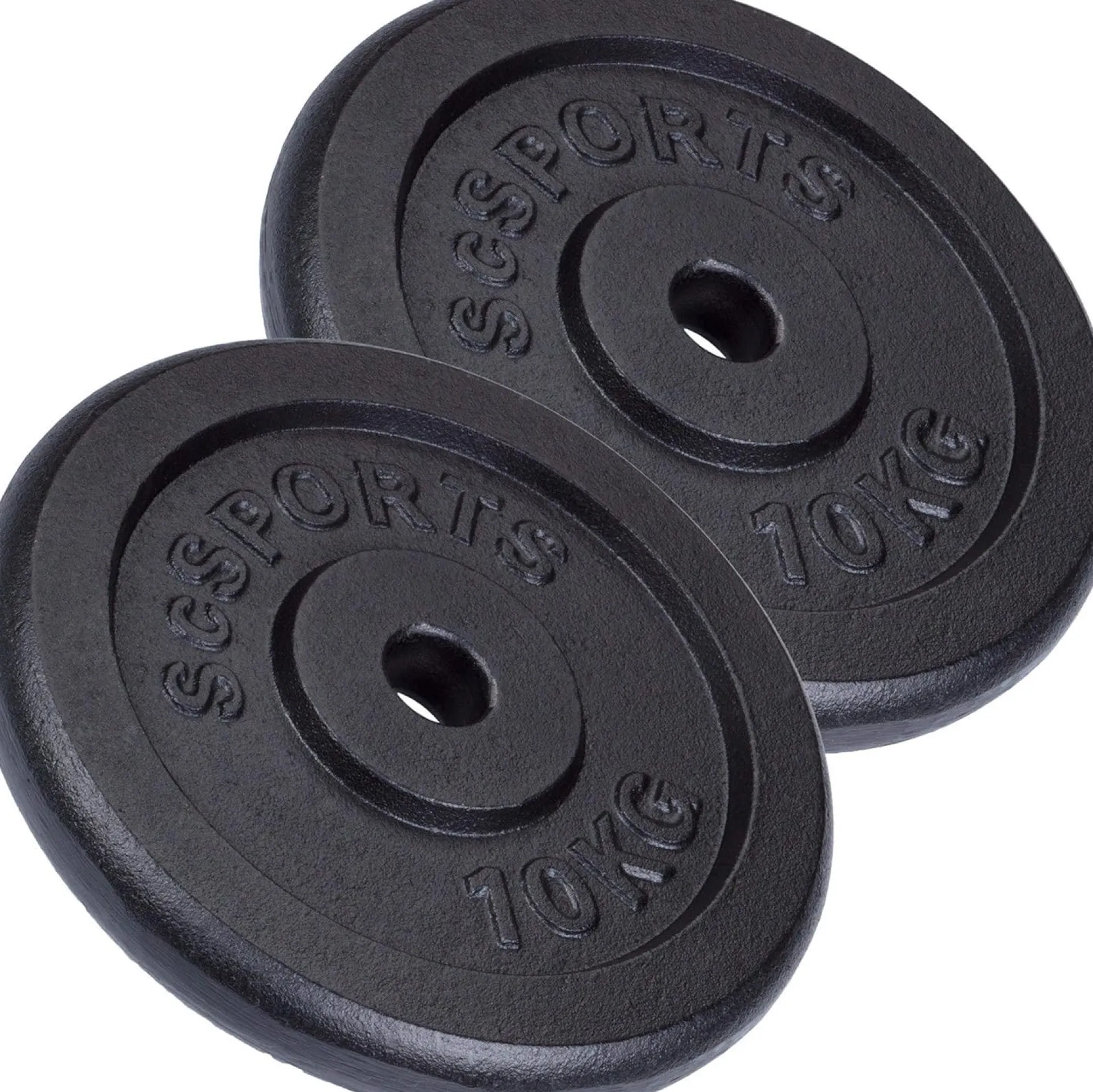 ScSports Hantelscheiben Set Gusseisen 15 - 60 kg Schwarz Online