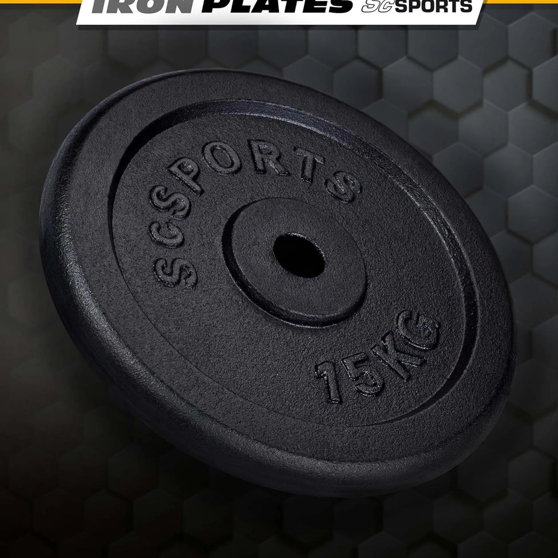 ScSports Hantelscheiben Set Gusseisen 15 - 60 kg Schwarz Online
