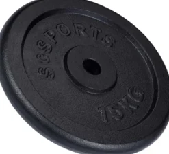 ScSports Hantelscheiben Set Gusseisen 15 - 60 kg Schwarz Online