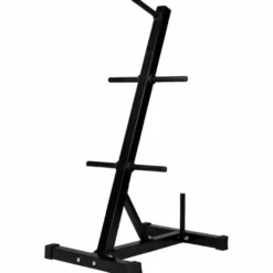 Gorilla Sports Hantelscheiben Set Gusseisen inkl, Hantelscheibenständer Schwarz / Silber Online