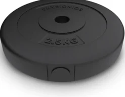 Physionics Hantelscheiben Set Kunststoff 5 - 30 kg 30 mm Schwarz Best