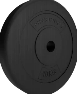 Physionics Hantelscheiben Set Kunststoff 5 - 30 kg 30 mm Schwarz Clearance