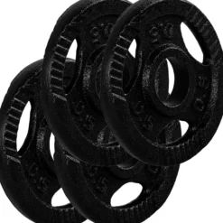 MOVIT Hantelscheiben Set 30/31 mm Gusseisen Gripper 2 - 30 kg Schwarz Online