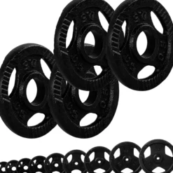 MOVIT Hantelscheiben Set 30/31 mm Gusseisen Gripper 2 - 30 kg Schwarz Online