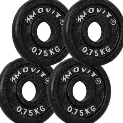 MOVIT Hantelscheiben Set 30/31 mm 2 - 40 kg Schwarz Outlet