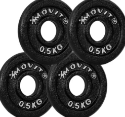 MOVIT Hantelscheiben Set 30/31 mm 2 - 40 kg Schwarz Clearance