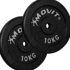 MOVIT Hantelscheiben Set 30/31 mm 2 - 40 kg Schwarz Clearance