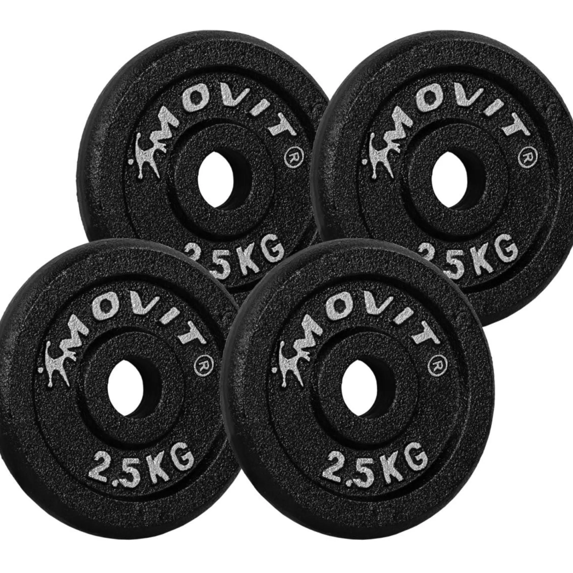 MOVIT Hantelscheiben Set 30/31 mm 2 - 40 kg Schwarz Best