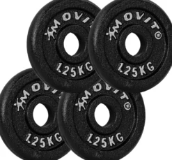 MOVIT Hantelscheiben Set 30/31 mm 2 - 40 kg Schwarz Outlet