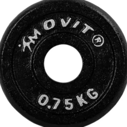 MOVIT Hantelscheiben Set 30/31 mm 2 - 40 kg Schwarz Outlet