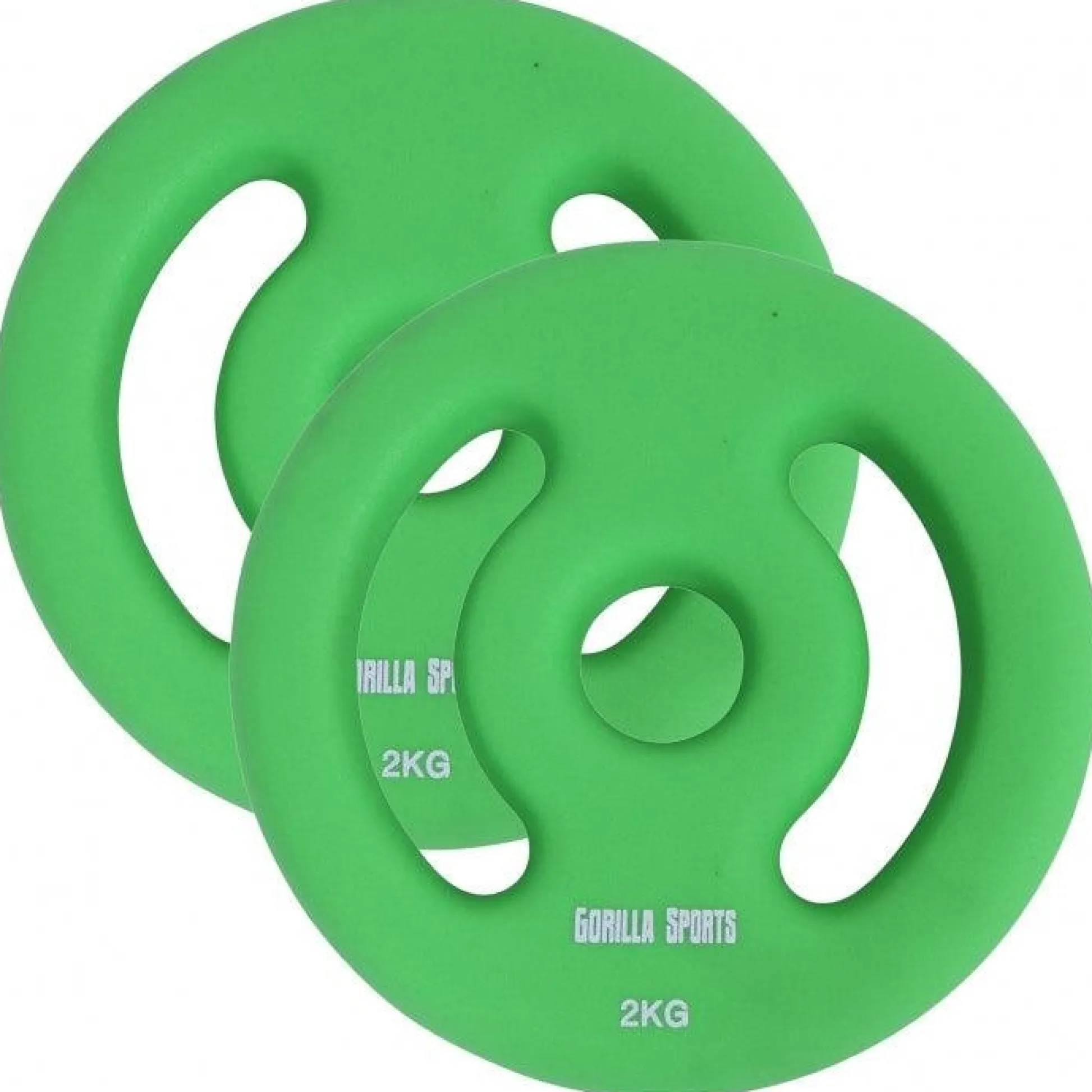 Gorilla Sports Hantelscheiben Set Neopren 2 - 10 kg Grün Sale