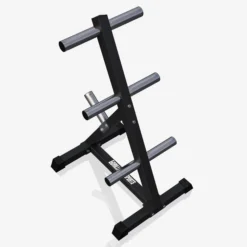 Gorilla Sports Hantelscheibenständer Olympia mit 4 Stangen - 6 Scheibenaufnahmen Weiss Best