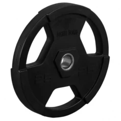 Gorilla Sports Hantelscheibe Profi 2" (50/51 mm) Olympia Kunststoff Gripper Schwarz Clearance