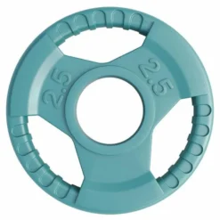 Gorilla Sports Hantelscheibe 2 Zoll (50/51 mm) ⌀ Olympia Gummi Gripper Blau Best