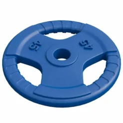 Gorilla Sports Hantelscheibe 2 Zoll (50/51 mm) ⌀ Olympia Gummi Gripper Gelb