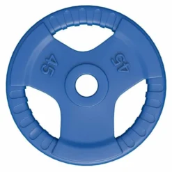 Gorilla Sports Hantelscheibe 2 Zoll (50/51 mm) ⌀ Olympia Gummi Gripper Gelb