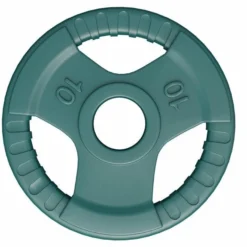 Gorilla Sports Hantelscheibe 2 Zoll (50/51 mm) ⌀ Olympia Gummi Gripper Dunkelgrün Best