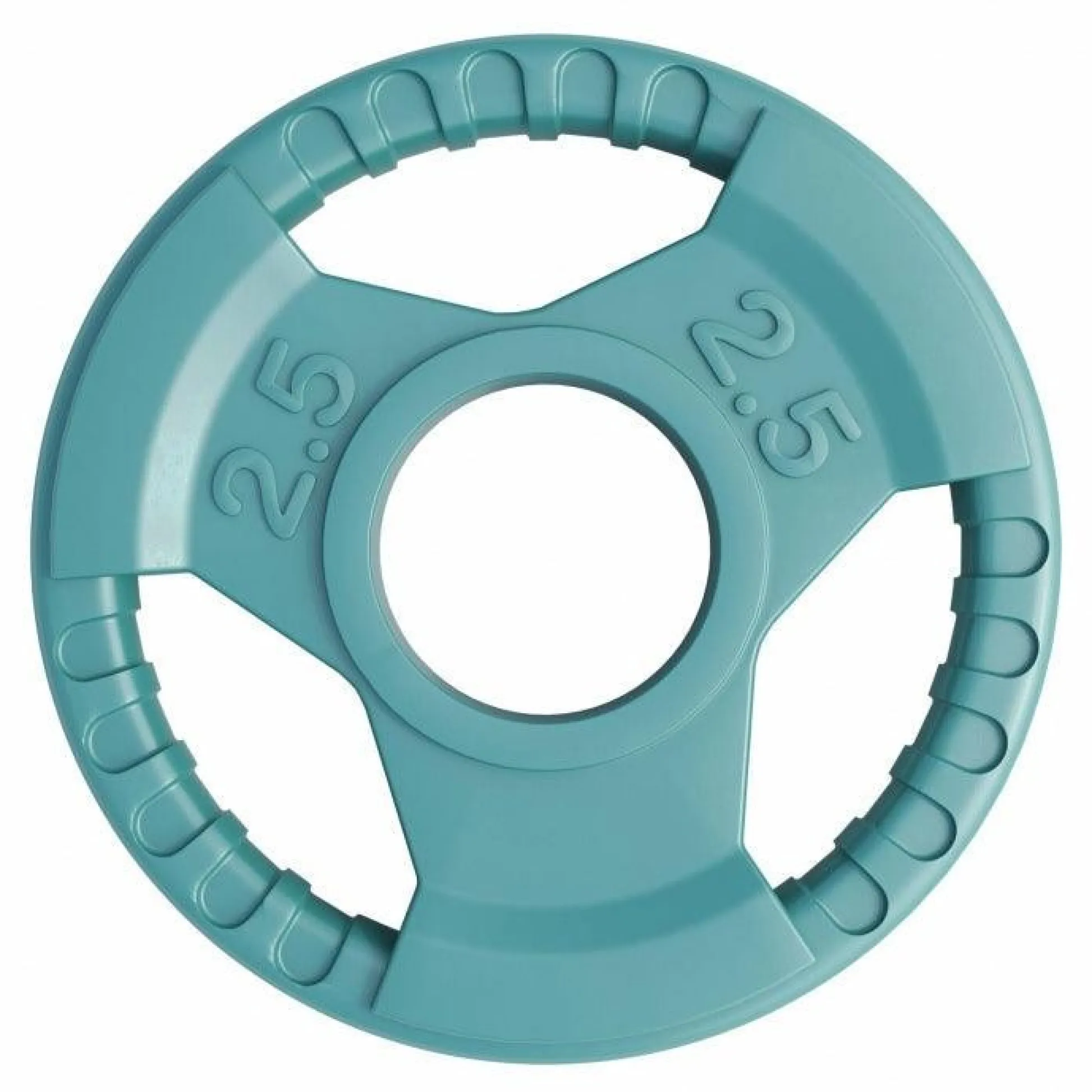 Gorilla Sports Hantelscheibe 2 Zoll (50/51 mm) ⌀ Olympia Gummi Gripper Hellgrün Hot