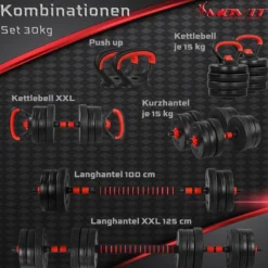 MOVIT Hantelset 6in1 20 - 30 kg Hot